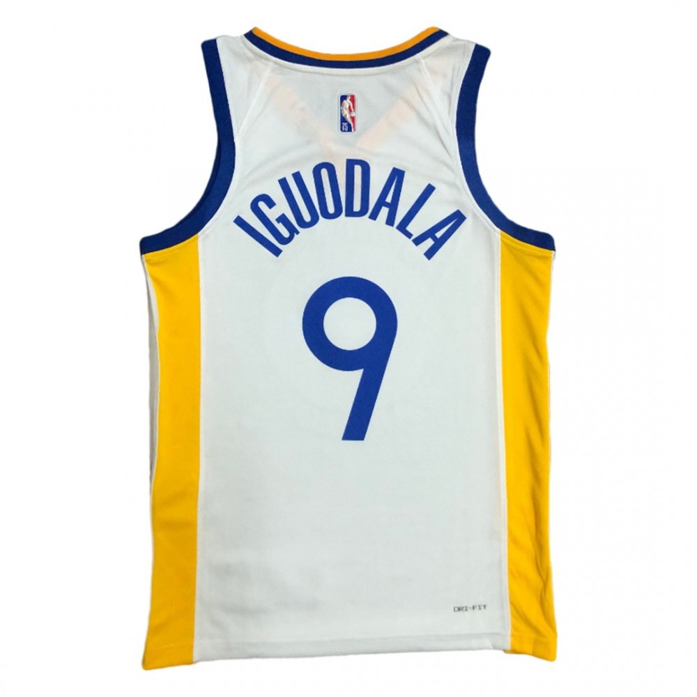 Men's Golden State Warriors Andre Iguodala #9 White 2021/22 Swingman Jersey - Association Edition-Pro Kit Vault | Brand New 26/27 Sports Jerseys